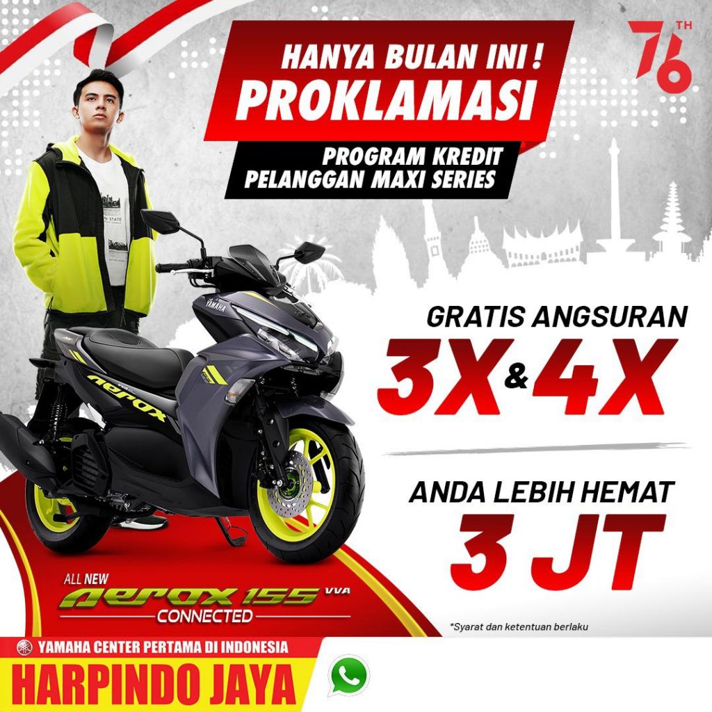 Promo Yamaha Aerox Hemat 3 JT Jogja